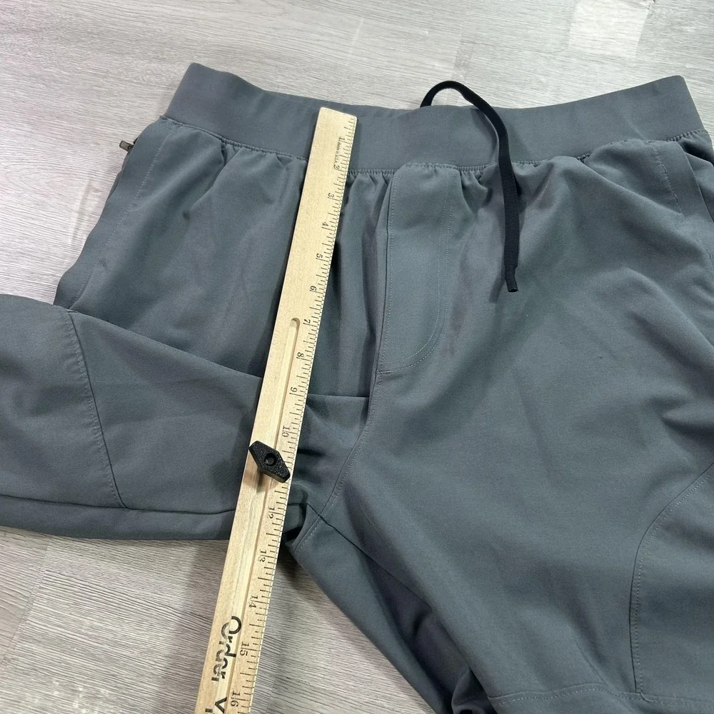 Under Armour Track Pants Mens Large Gray Woven Tapered Elastic Waist Athletic